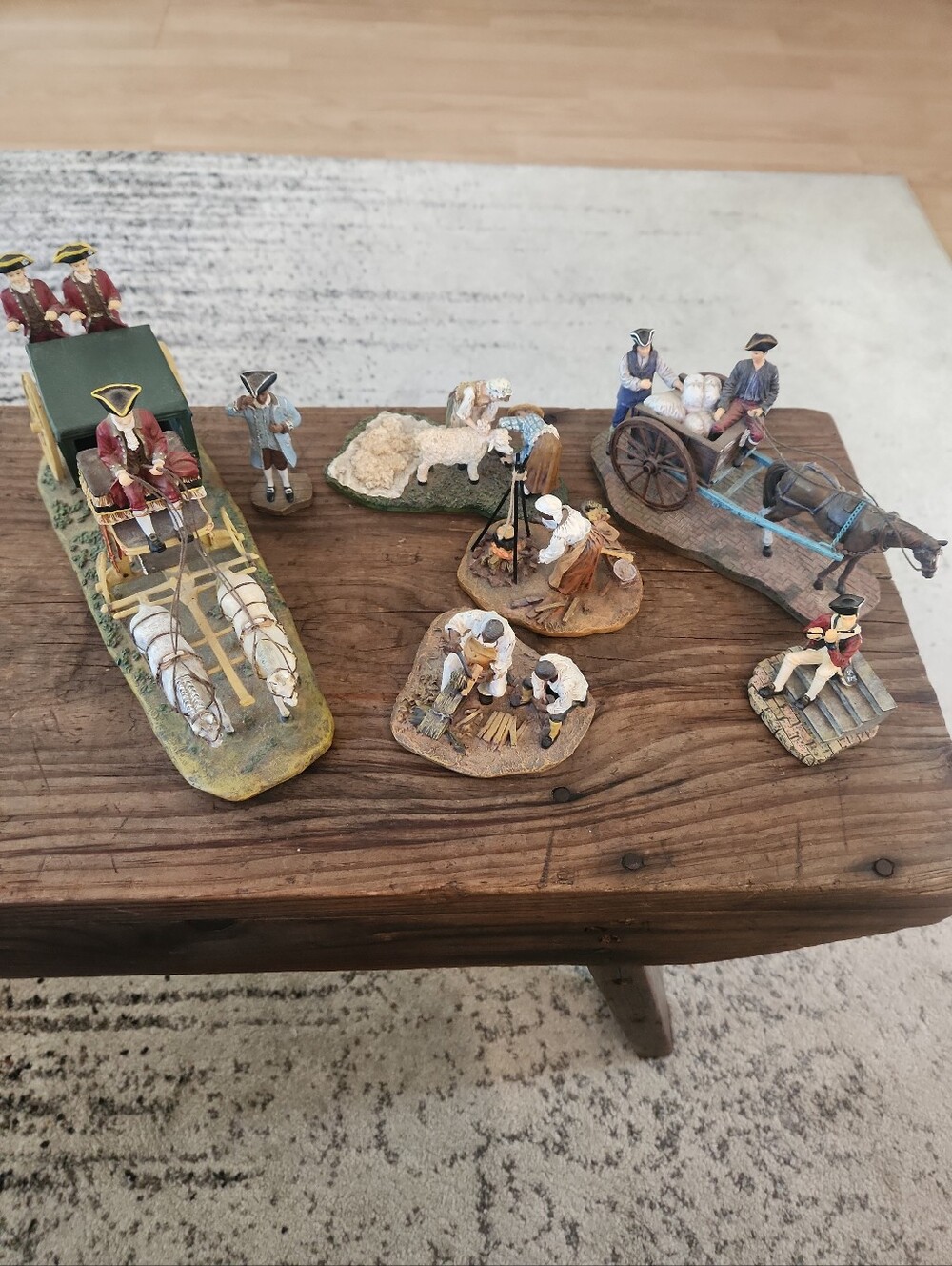 Lot Of Lang&WiseLtd 1997 Williamsburg Colonial Figures
